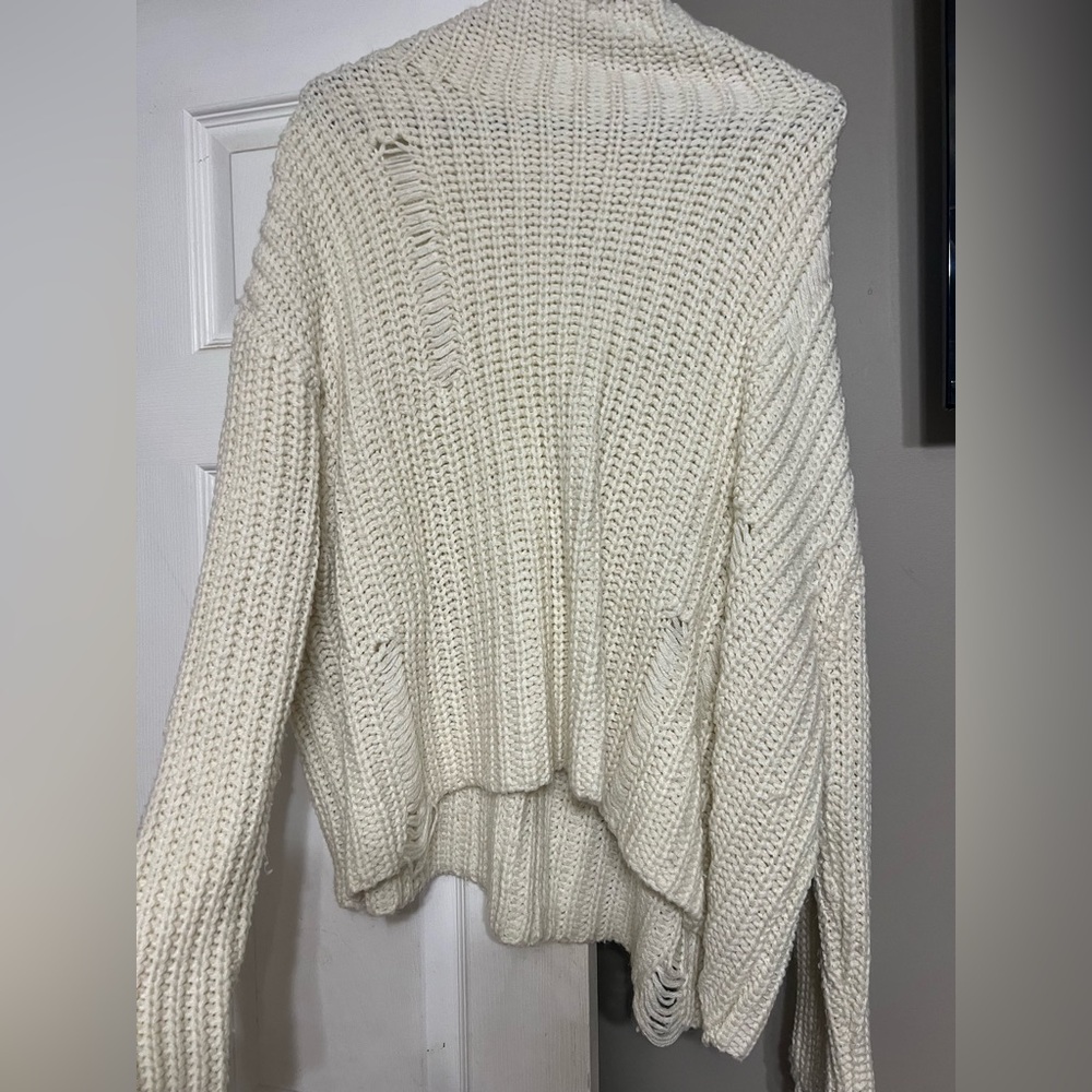 Umgee Cream Turtleneck Sweater